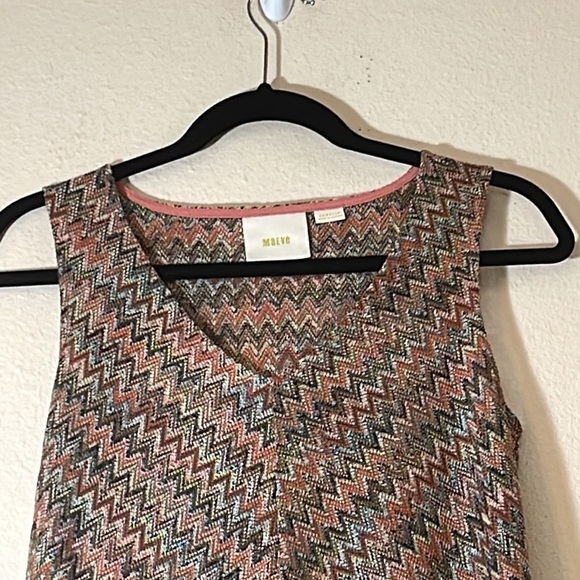 Anthropologie Maeve  - Westwater Knit Chevron Dress XSP - Picture 7 of 12